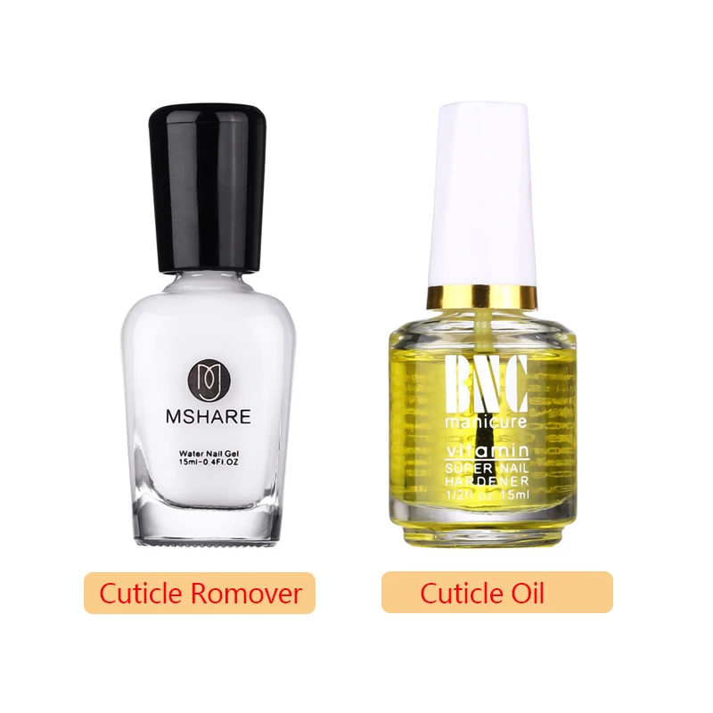 2pcs set Средство для удаления кутикулы Гель-смягчитель масло MSHARE 15 мл кончик пальца Deap смягчение кожи лак для ногтей Лечение искусство инструмент - Цвет: 2pcs set