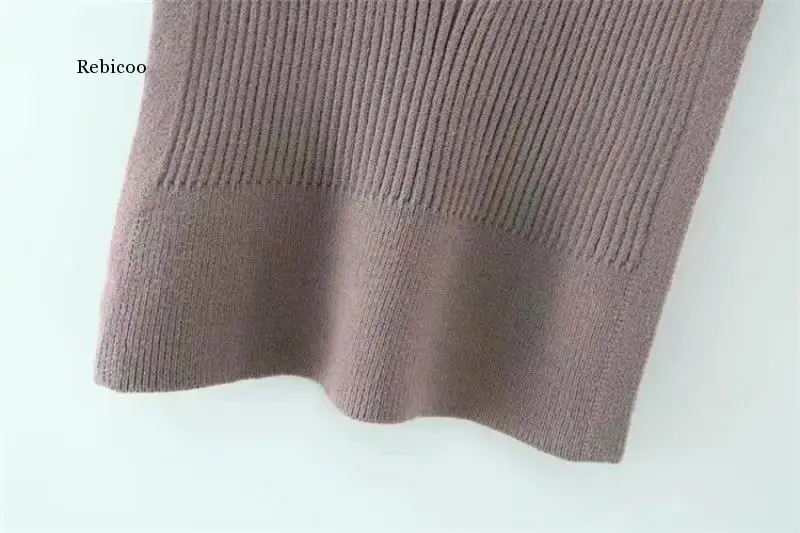 

Pullover Urban Casual Turtleneck Split Shawl Vest Spring New Women's Solid Color Knitted Vest Waistcoat