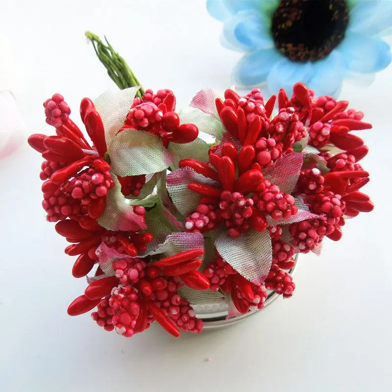 Искусственные гипсовые бутоны из бисера искусственные мини с тычинками в виде