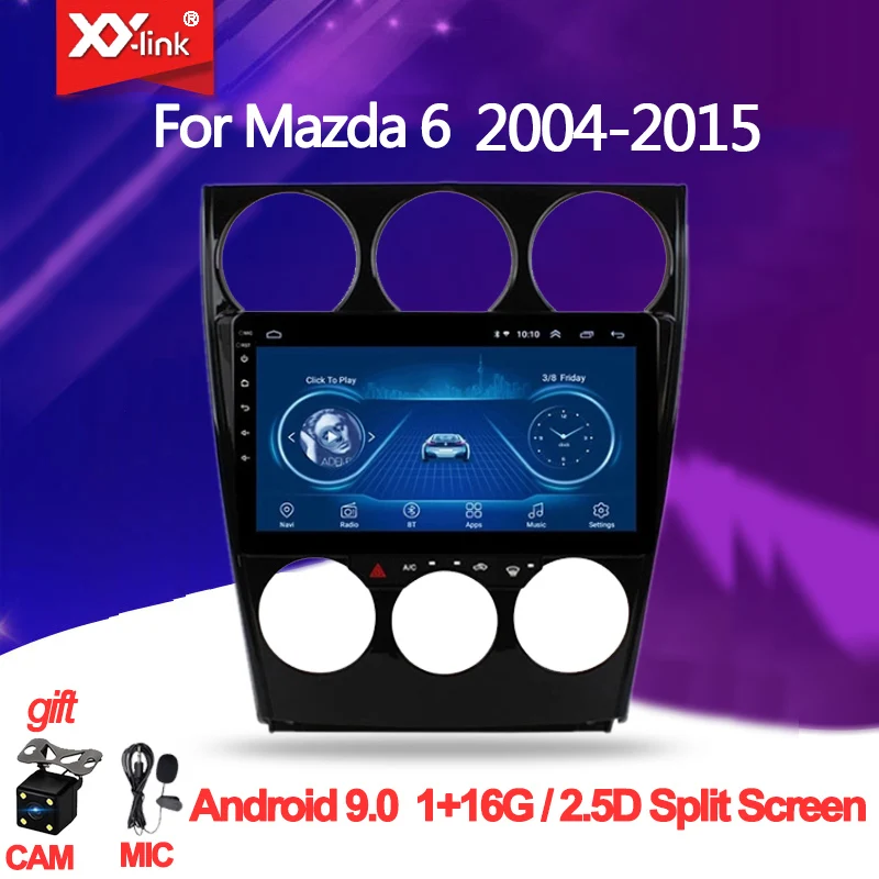 Автомобильный радиоприемник 9 &quotGPS ГЛОНАСС навигационная система Android 0 для MAZDA 6