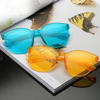 sunglasses women vintage brand designer round sun glasses simple girls goggles ladies shade eyewear uv400 jelly candy goggles