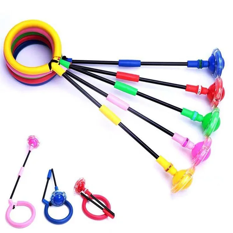 

Folding children's one-foot jumping ball with sponge ring, colorful dancing, flashing jumping, fitness jumping