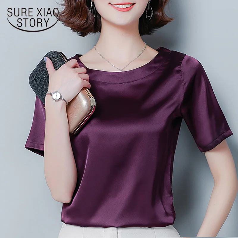 Women's Summer Blouses Short Sleeve Chiffon Blouse Green Shirts Plus Size Tops Womens and Clothing 3743 50 | Женская одежда