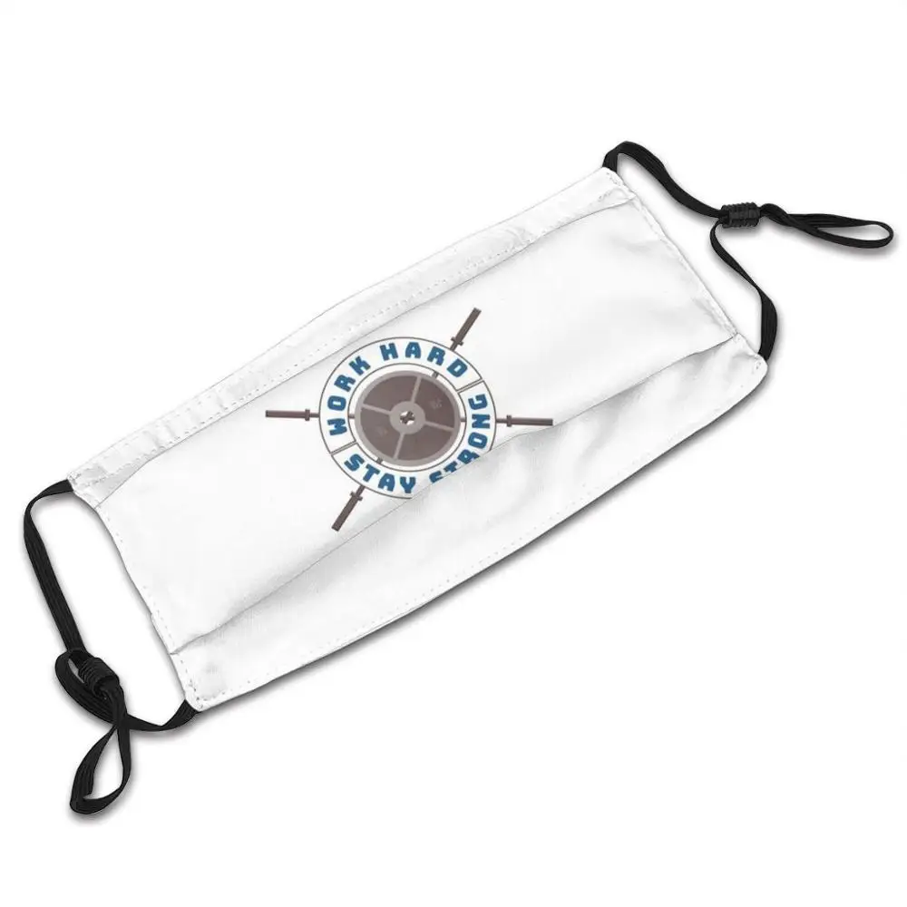 

Work Hard Stay Strong Anti Pollution Dust Face Mask Washable And Reusable Pm2.5 Black Mask Fitness Sports Training Workout