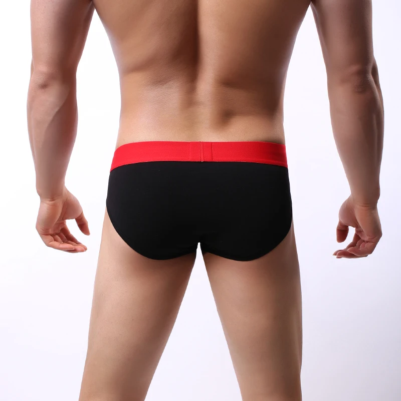 

AIIOU Mens Sexy Underwear Men Briefs Low Waist Cotton Underpants Jockstrap Quality Mens Casual Briefs Cuecas Male UnderWear