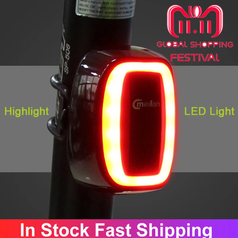 X6 Taillight 6 Modes Bicycle Tail Light USB LED Bike Lamp Cycling FlashLight IPX5 Waterproof Accessories Smart Brake | Спорт и