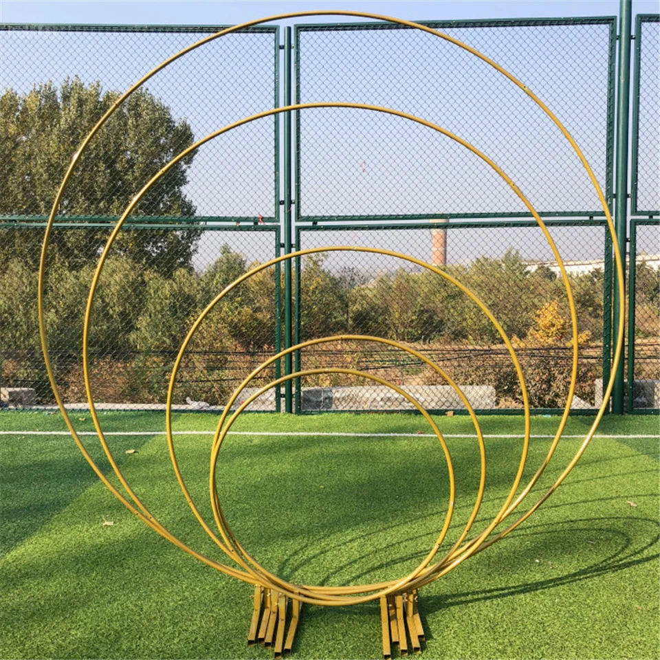 

Balloon Arch Kit Wedding Decoration Round Stand Wrought Iron Arch Metal Circle Stage Birthday Party Bow of Balloons Arch Stand