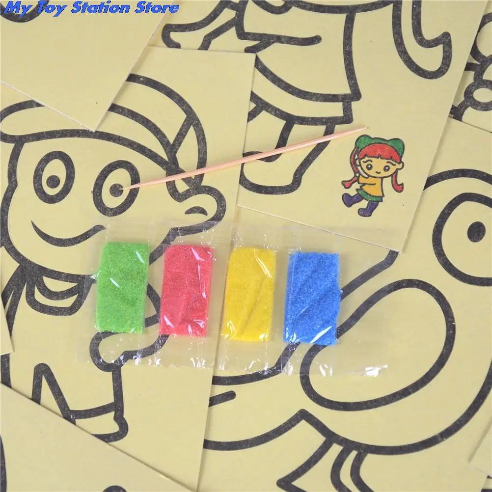 5/10 шт. ручная работа цветные Мультяшные игрушки для рисования песочное искусство