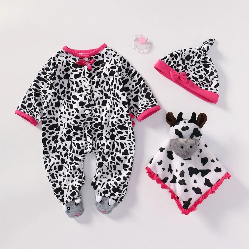 

Reborn Baby Toy Clothes Outfit Accessories Yellow Duck Pink Panda Set for 45-55cm Doll Toys Newborn Girl Boy