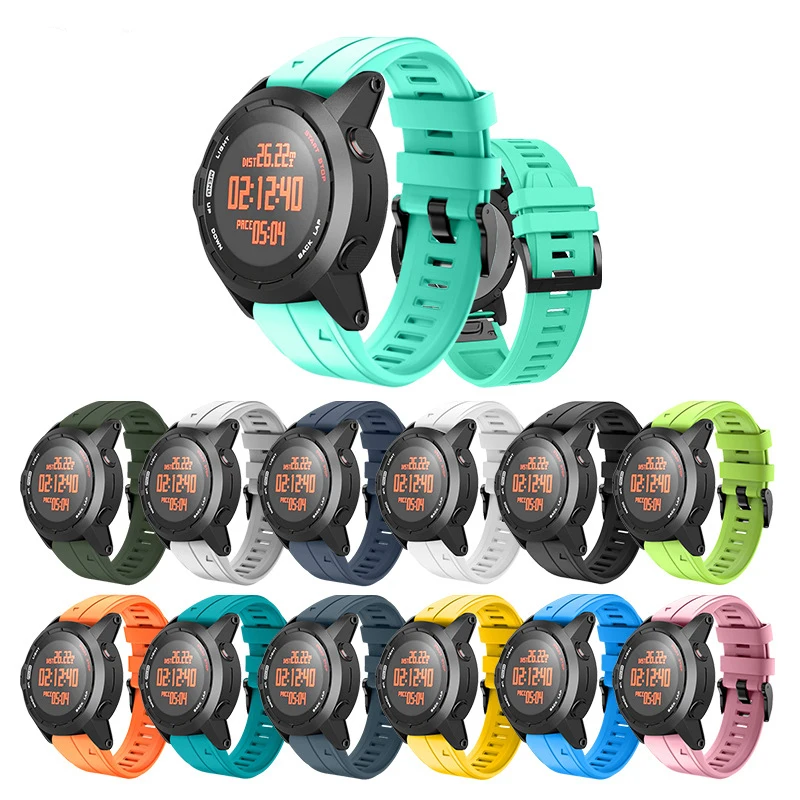 

Ремешок силиконовый для garmin fenix 5, быстросъемный резиновый браслет для garmin fenix 6 22 мм 26 мм, для отдыха fenix 5x 3HR 5plus 5x