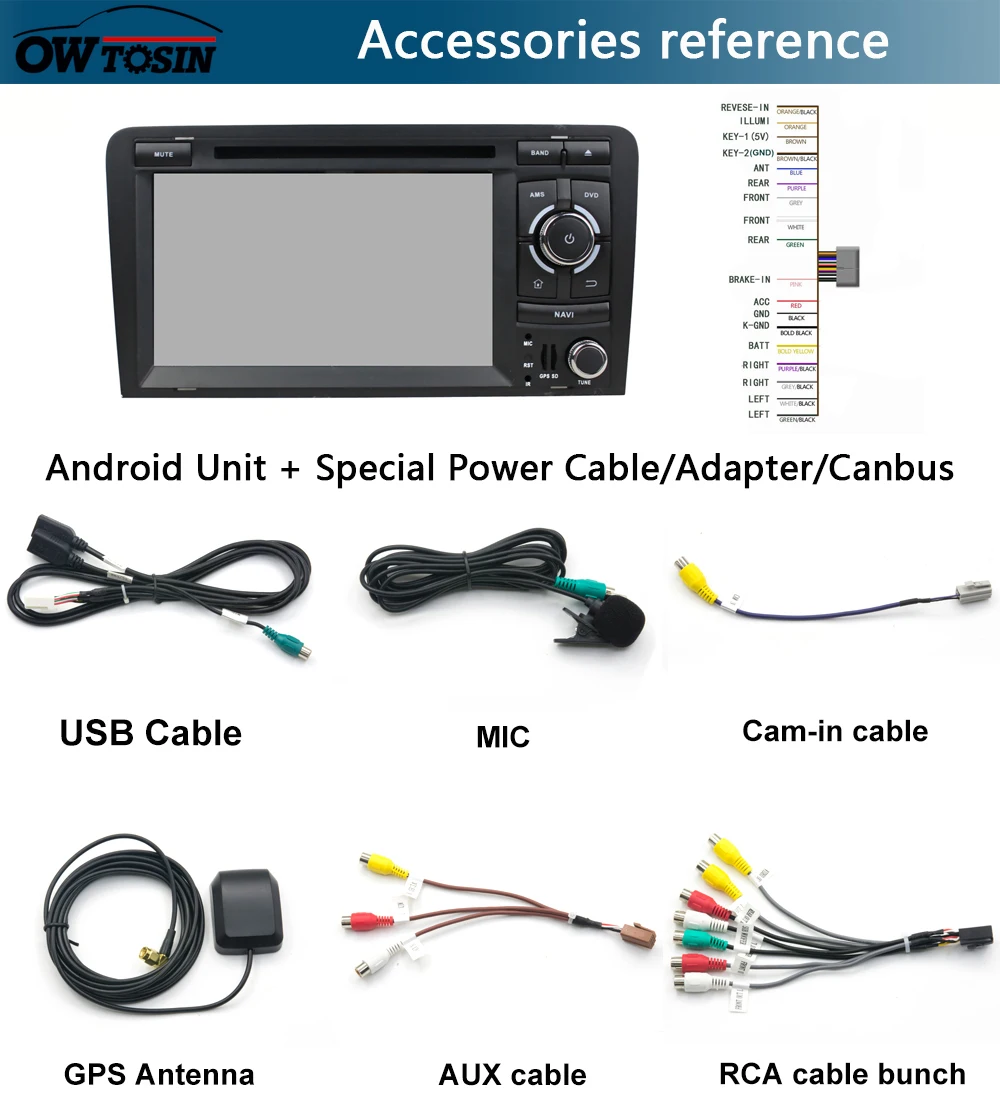 7 &quotIPS 8Core 4 Гб + 64 ГБ Android 9 0 автомобильный dvd-плеер для Audi A3 2004 2005 2006 2007 2008 2009 2010 2011 S3 DSP