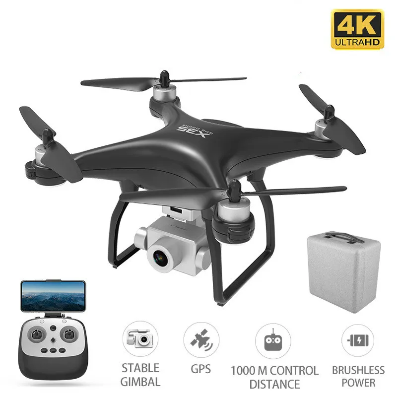 

New X35 GPS Drone 4K HD Camera RC Quadcopter Drones Profissional Gimbal Stabilizer 5G WiFi FPV Brushless Motor