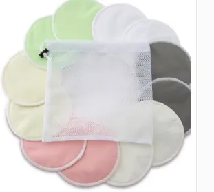Washable Bamboo Nursing Pads Reusable Breast Pads,Bra pads,Ultra soft, Waterproof, Naughtybaby 100 pairs/lots baby Diaper