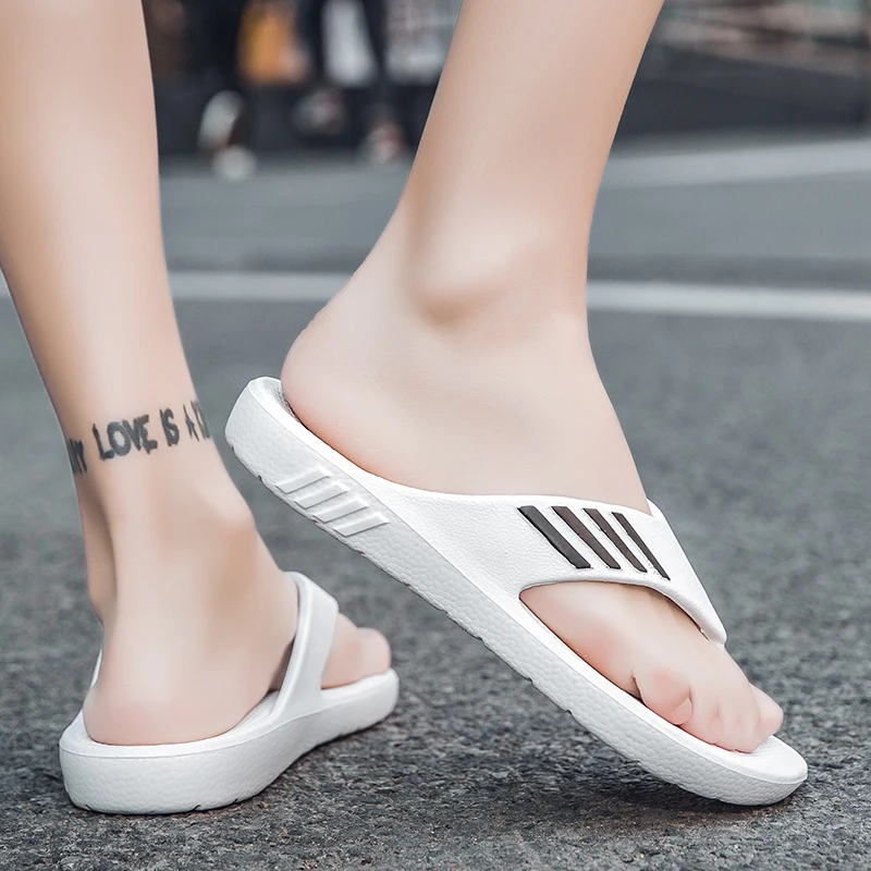 

Fashion Flip Flop Flops Sandals Slippers Outdoor Men's Summer Shoes Sandy Beach Indoor Men Casual Non-slip Wear-resistant