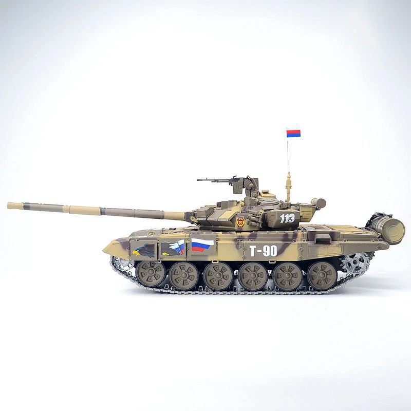 Модель радиоуправляемого танка тигра T90 обновленная версия 1:16 модель боевой танк