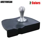 Силиконовый коврик для темпера AREYOUCAN, держатель для кофеварки, подставка для эспрессо, нескользящий угловой коврик, инструменты для дома, кофейни, гаджеты