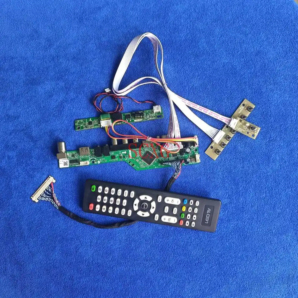 

1680*1050 DIY Kit, совместимому с HDMI USB AV сигнала VGA аналоговый 30 контактный LVDS ЖК-дисплей/светодиодный для M220Z3/M220ZGE/MT220WW01 Экран управляющая плата