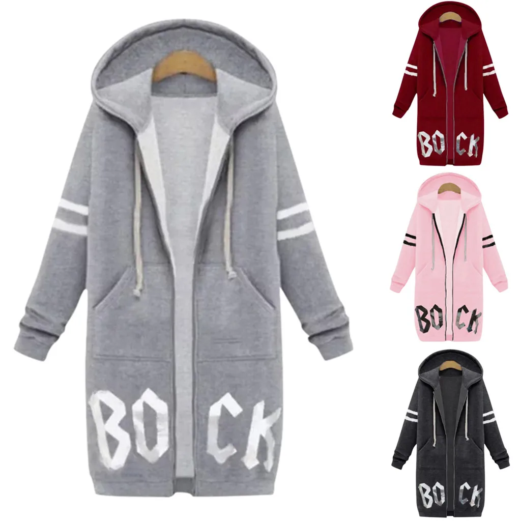 2019 толстовки с капюшоном женские зимние свободные дикая элегантная ветровка