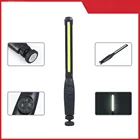 Портативный светодиодный фонарь COB, перезаряжаемый регулируемый светодиодный рабочий светильник онарь, лампа для осмотра гаража, подвесной фонарик