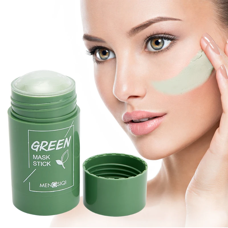 Green Tea Cleansing Solid Mask Remove Blackhead Oil Control Beauty Skin Whitening Moisturizing Hydrating Facial Skin Care Tools