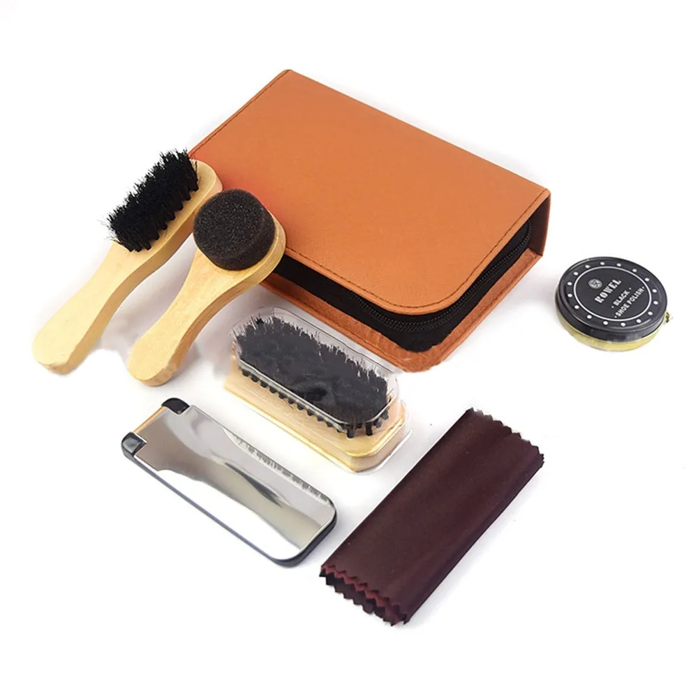 Набор для путешествий набор ухода за обувью искусственные щетки губчатая ткань с