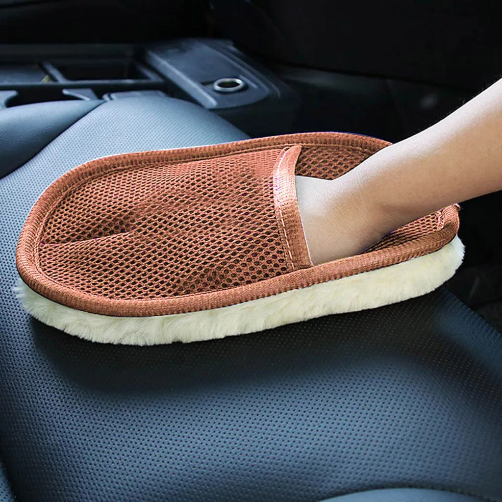 Чистящая губка для мытья автомобиля щетка очистки стекол синяя волна мойка