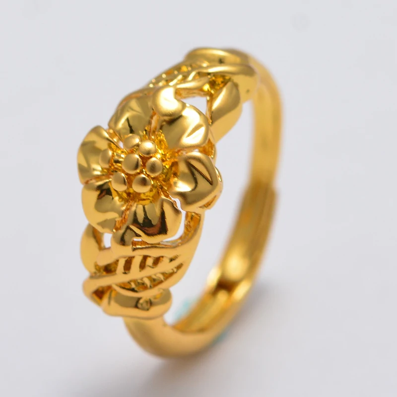 Камелия Дубай африканские маленькие кольца золотого цвета для женщин девушек