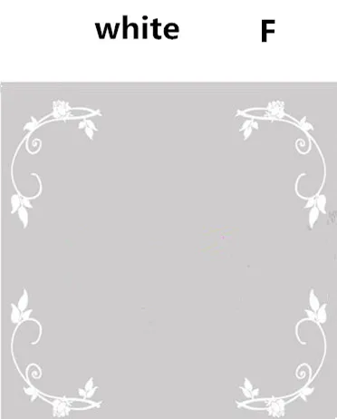 white 4 шт./компл. самоклеящиеся оконное стекло стикер декоративная оконная пленка мебельное стекло зеркало угловой наклейка домашний декор - Цвет: white