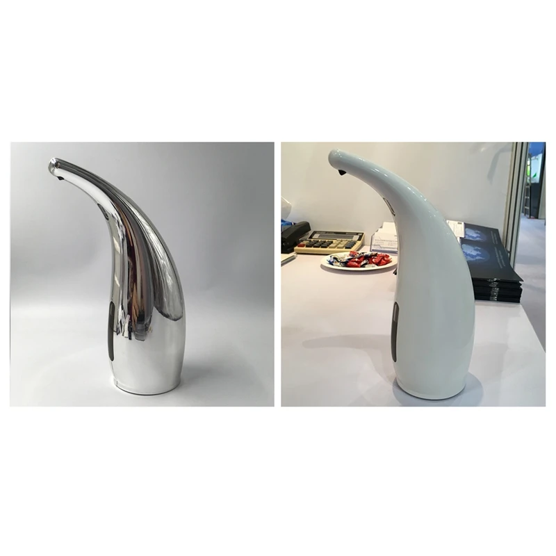 2 шт серебро/белый Abs 350 мл автоматический индукционный дозатор мыла бытовой Отель