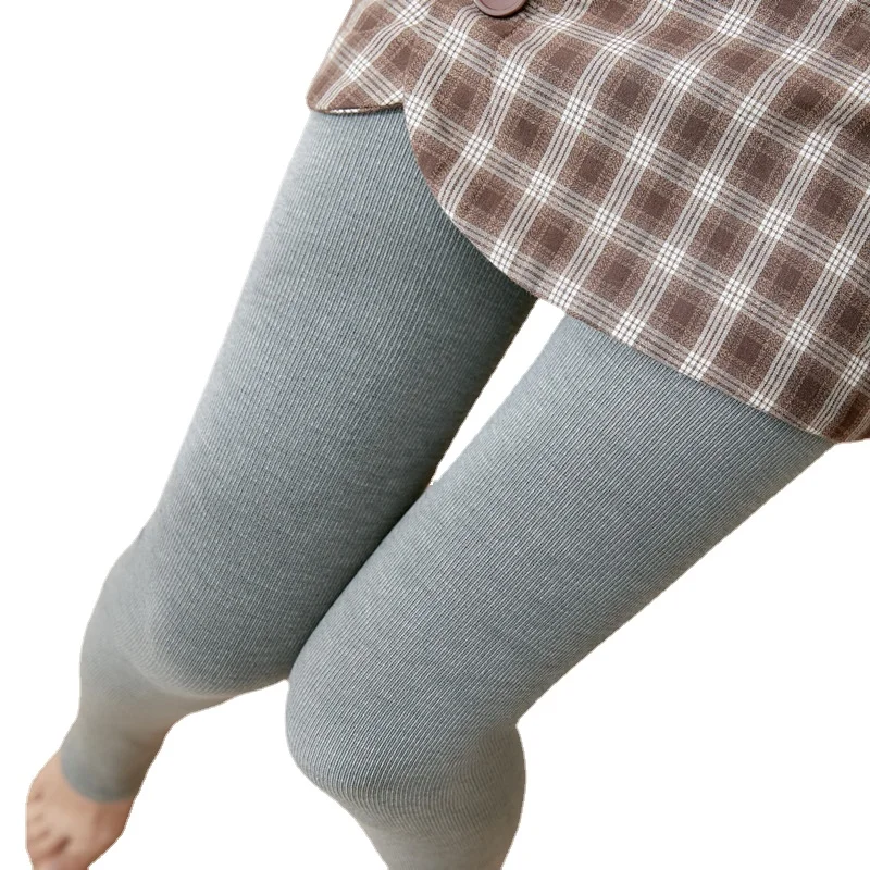 

4 Thickness Choice Women Cotton Thick Tights Fall Winter Skinny High Elastic Pantyhose Female Solid Leg Shaping Bottom Leggings