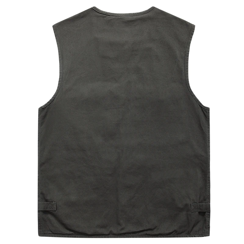 Мужская Классическая безрукавка с несколькими карманами однотонная для