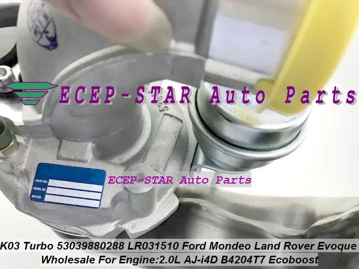 К03 53039880260 53039880288 LR 031510 1682133 1687963 Турбо для Ford Mondeo Land Rover Evoque 2.0L AJ-i4D B4204T7 Ecoboost