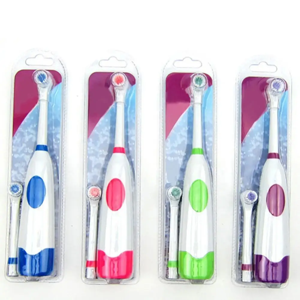 

Dental Oral Care 360 Rotary Waterproof Electric Toothbrush With1 Brushes Replacement Heads for Adult Children Travel Toothbrush