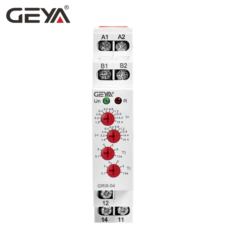 GEYA GRI8-04 перегрузки по току и под током реле защиты 0.05A 1A 2A 5A 8A 16A устройство