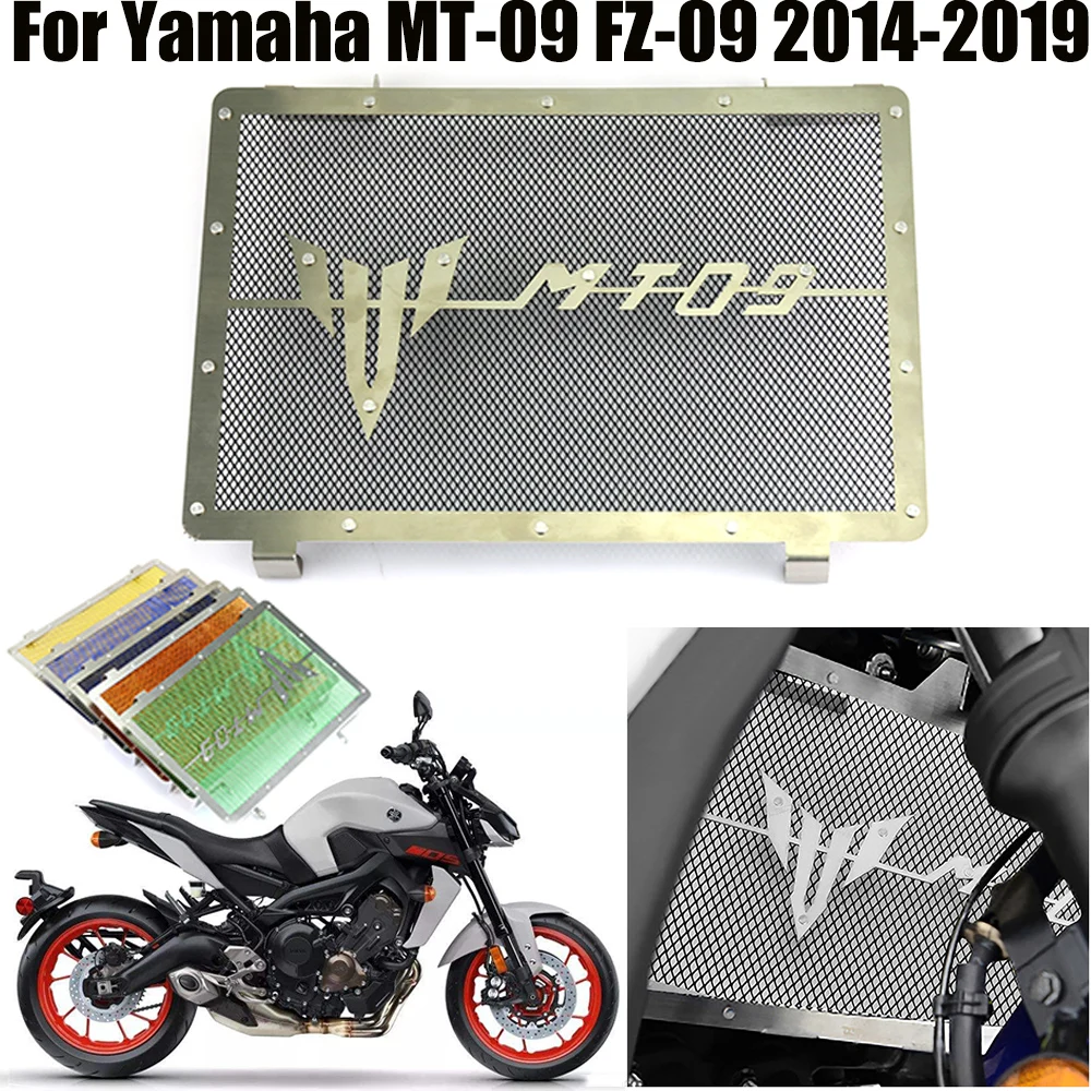 

For YAMAHA MT09 MT-09 FZ09 MT 09 2014 2015 2016 2017 2018 2019 Motorcycle Radiator Grille Guard Grill Protective Cover Protector