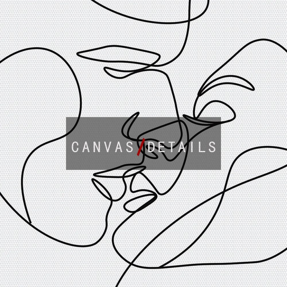 Черная белая линия для пары плакаты и принты Сексуальная фотография стены дома