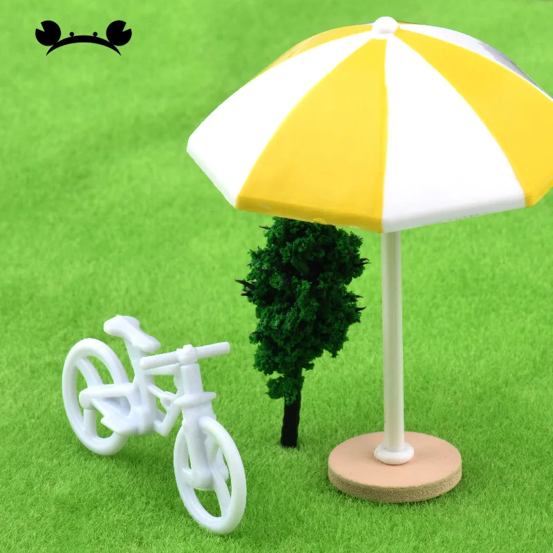 

5 шт. модель велосипеда пластиковая модель расположения поезда песочный стол материал архитектурный дисплей для Diorama игрушки