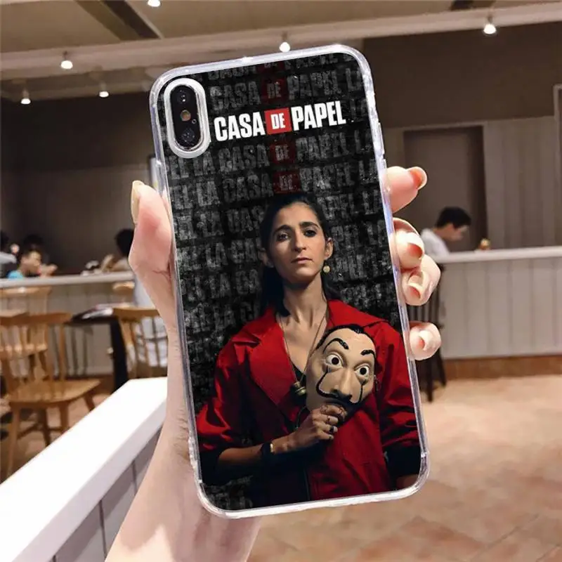 

TV Series Money Heist House Phone Case Transparent soft For iphone 5 5s 5c se 6 6s 7 8 11 12 plus mini x xs xr pro max