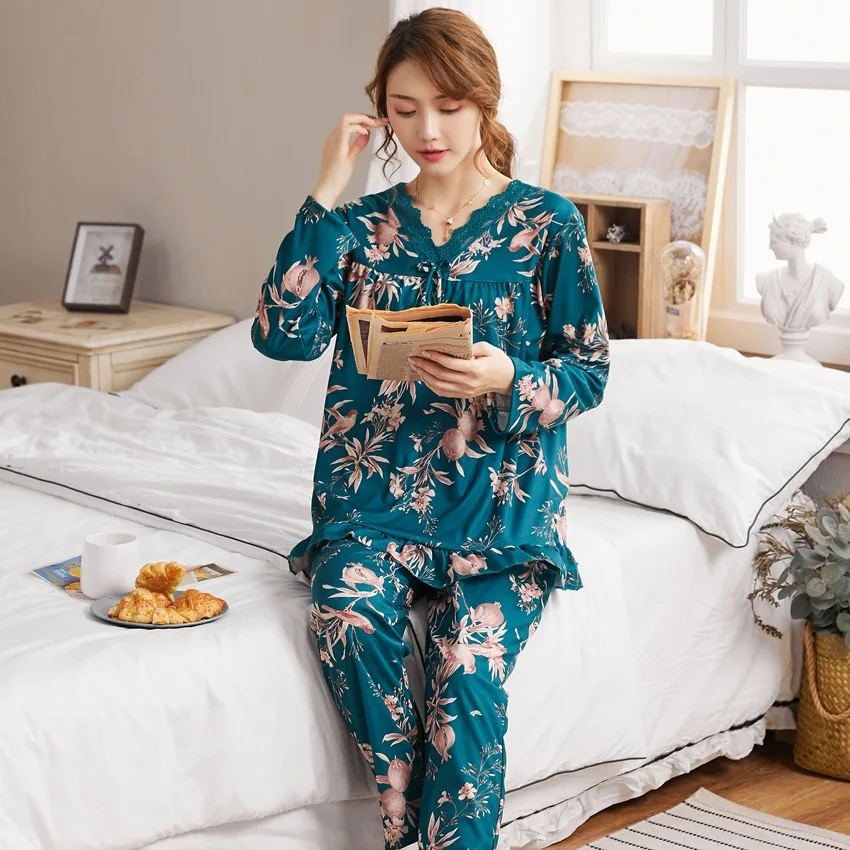 

Women Pajamas For Women Cotton Pyjamas Sets Nightwear Lounge Wear Suit Wear Home Clothing Pyjamas Set