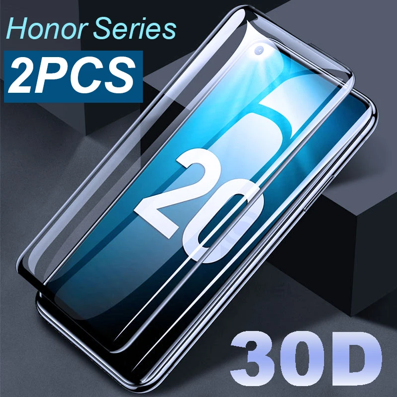 2 шт./лот 30D закаленное стекло для Huawei honor 20 10 lite Защитное экрана 10i 20i 20lite light