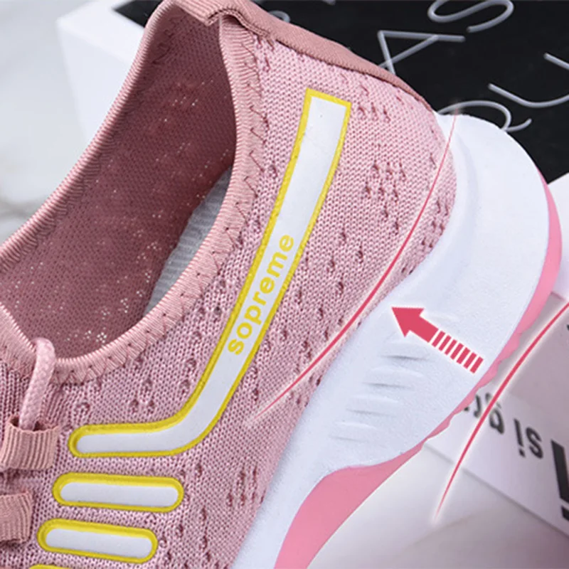 

Women Vulcanized Shoes Sneakers Slip On Flats Loafers Plus Size Walking platform shoes zapatos de mujer zapatos