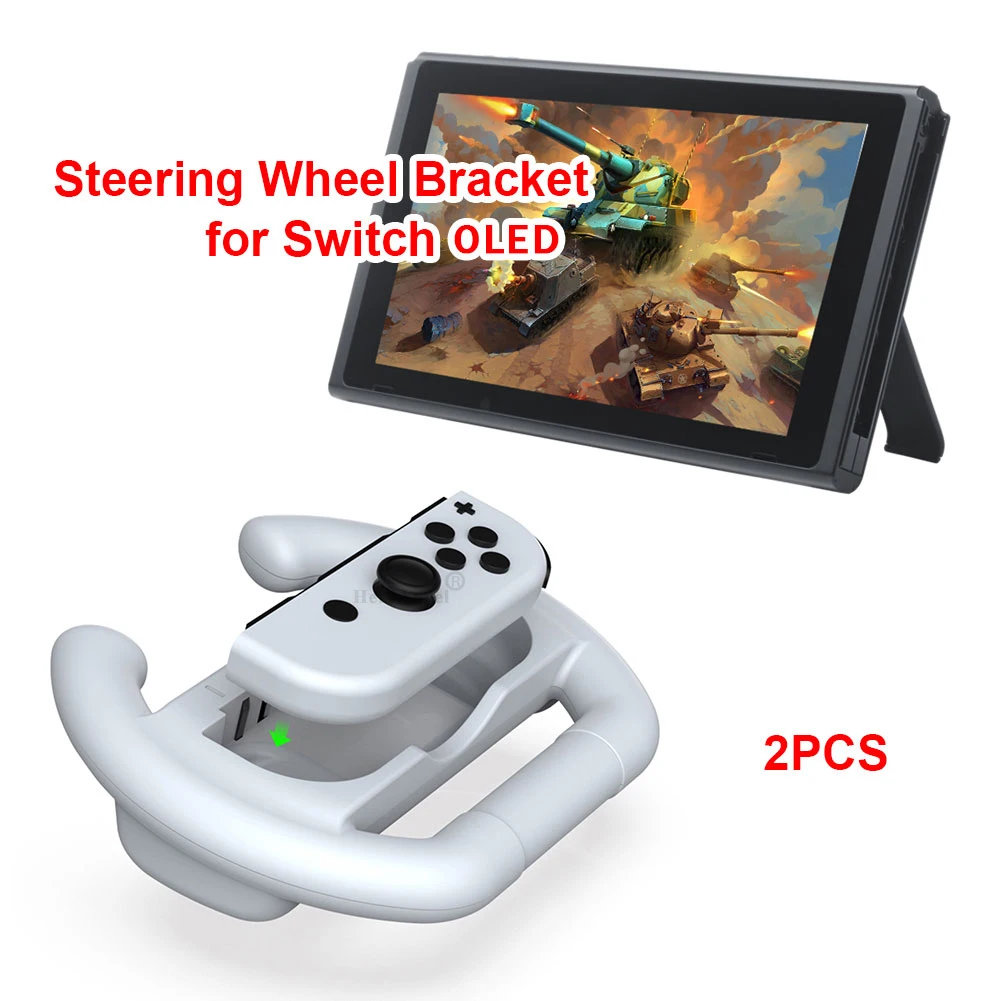 

Joycon Game Steering Racing Handle Steer Wheel Holder For Nintend Switch OLED Joy-Con Controller Gamepad Hand Grip Stand Support