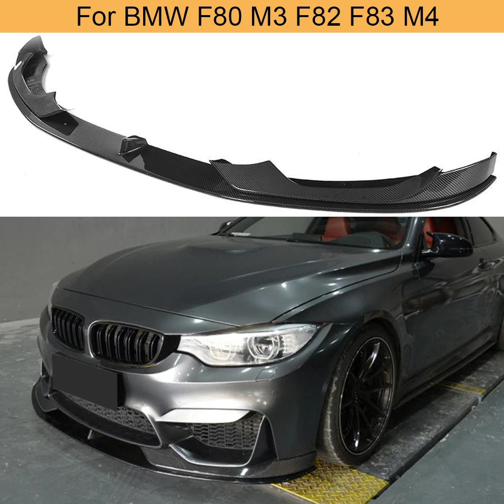 Углеродное волокно передний бампер для BMW F80 M3 F82 F83 M4 Sedan Coupe Convertible 2014 2019 передние