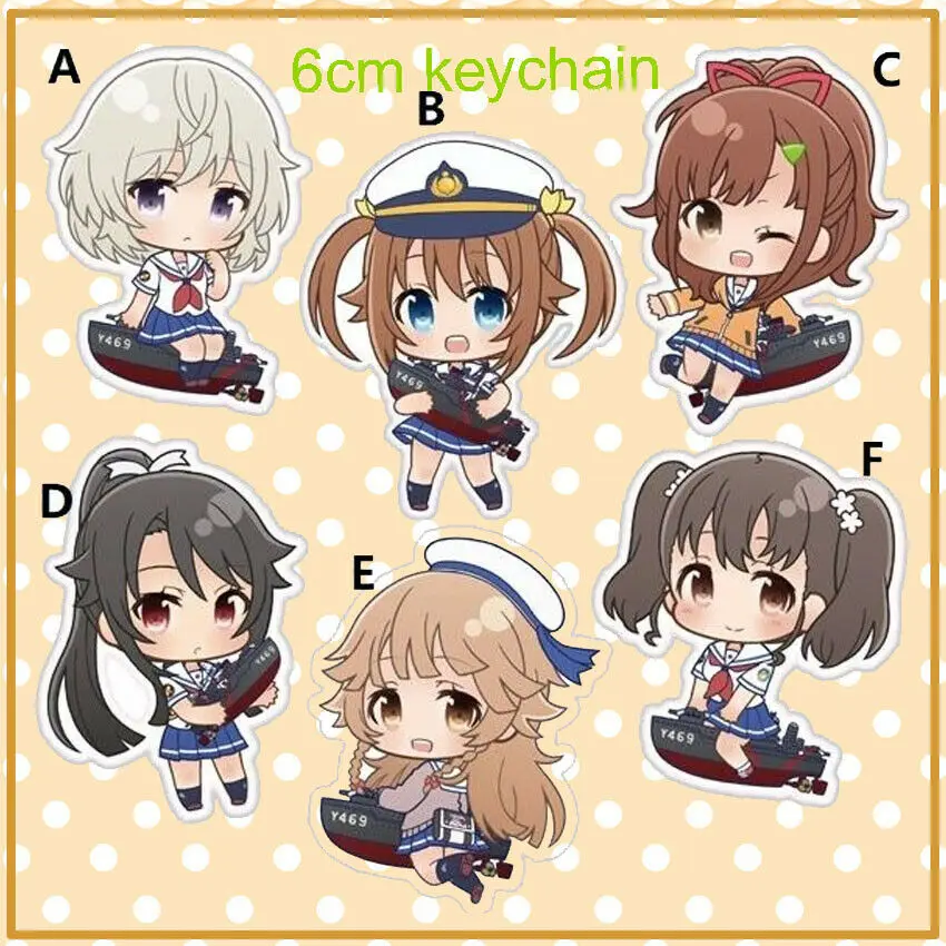 Аниме High School Fleet Misaki Akeno акриловый брелок ремешок Рисунок 6 см|Реквизит для