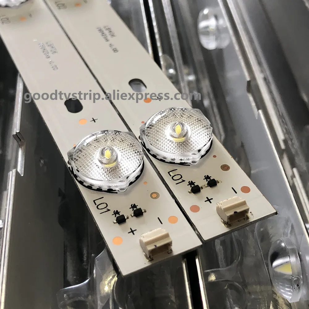 

100% New 8pcs=4Kits LED strips for 32 TV C320X15-E6-H G1 RF-BS320E30-0701S-17 B0