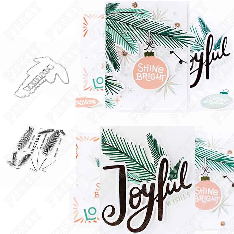 

2021 New Pretty Branch Pattern Metal Cutting Dies And Stamps Scrapbook Diary Decoration Embossing Template Diy Greeting Card