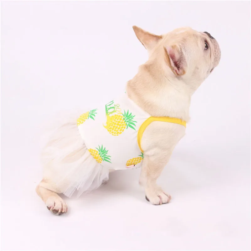 Одежда для собак подходящая одежда маленьких костюм ананаса французского