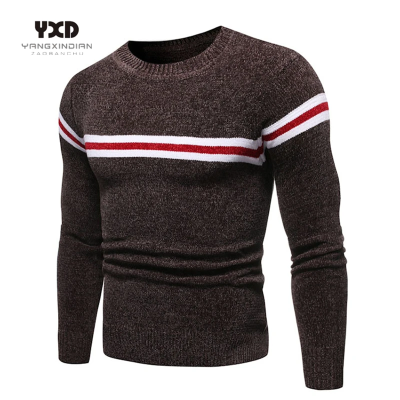 

New Brand Mens clothes Man Sweater Pullover Men Clothing Mans Sweaters Jumper Men Fashion Striped Warm Knitted Sweater Pullovers