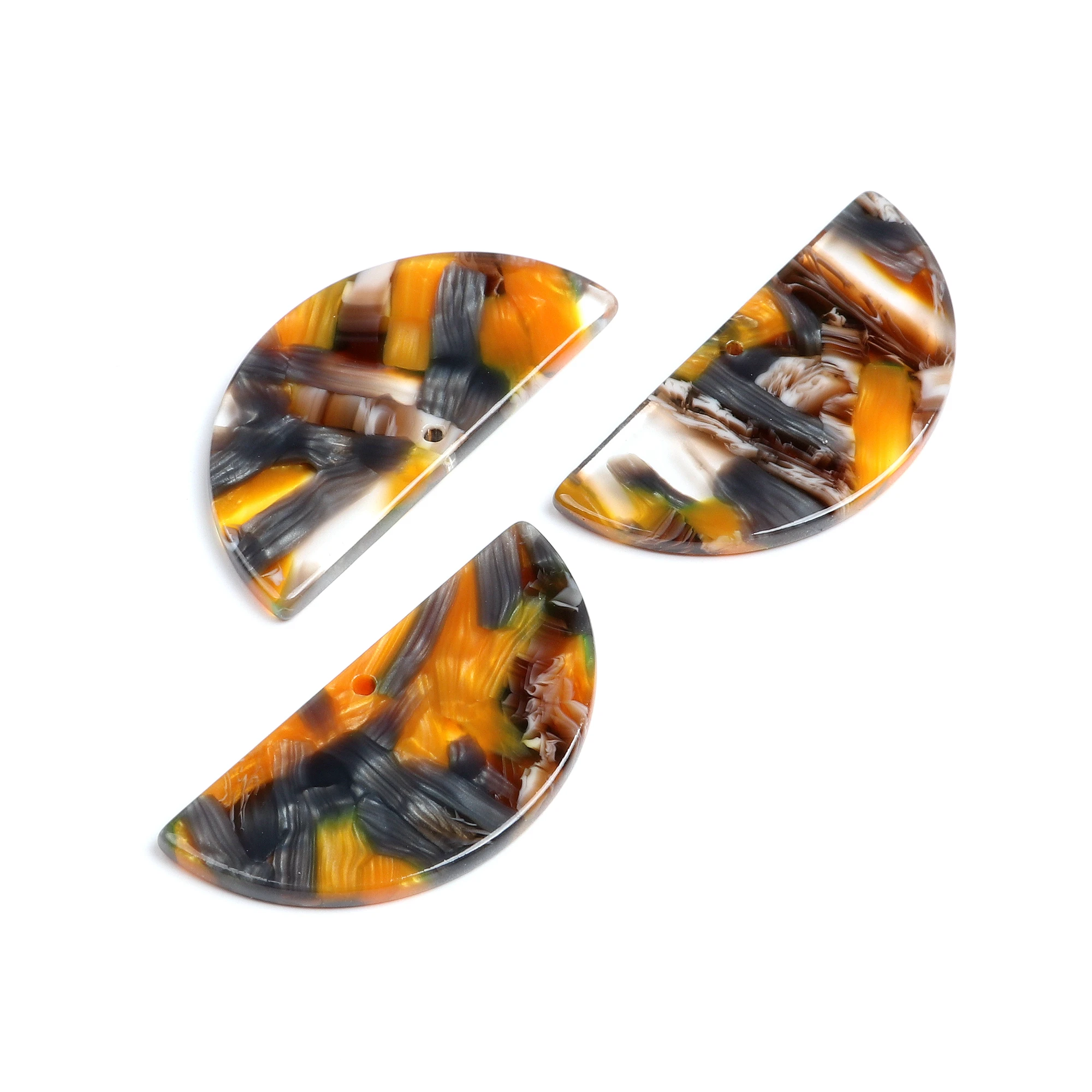 Очаровательные серьги в виде ракушек ацетатные акриловые фотокольца