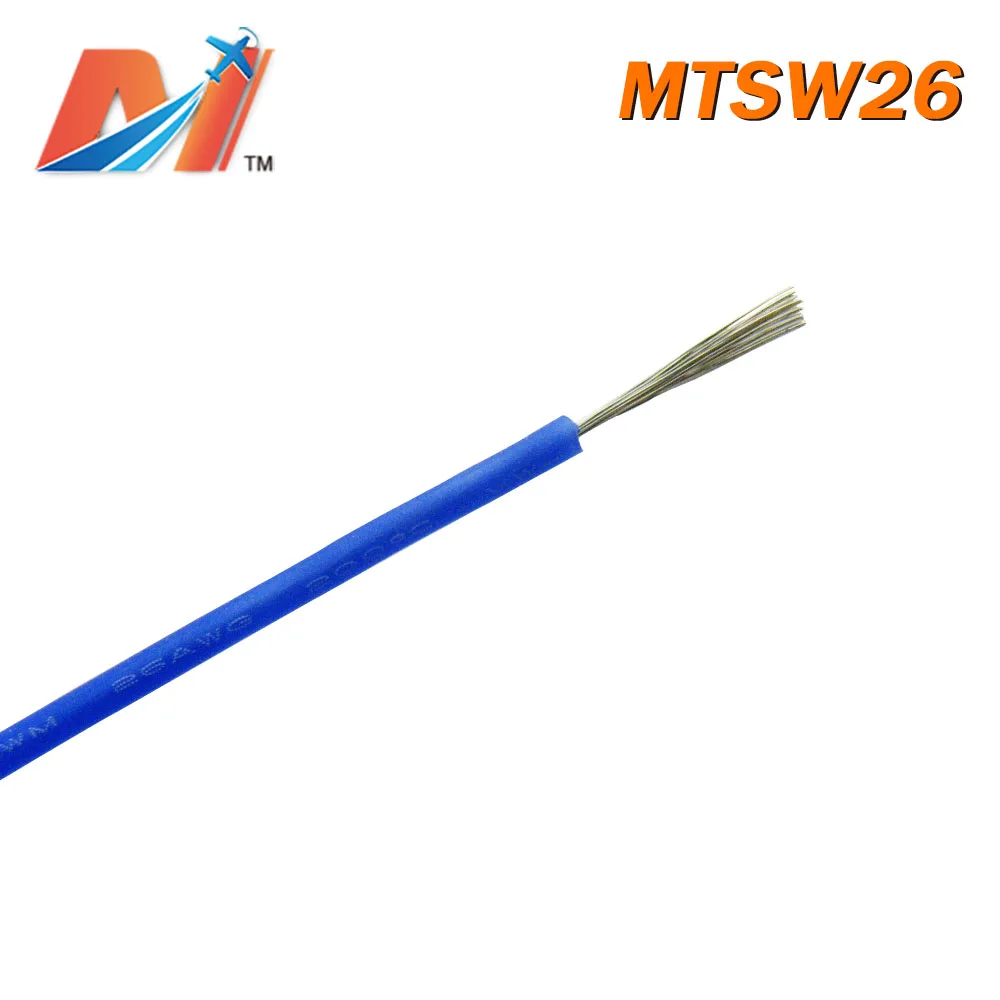 Maytech распродажа (1 метр) кремниевый провод питания AWG26 синий цвет|Силовая